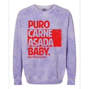 Puro Carne Asada Gorditoyguapo Colorblast Crewneck Sweatshirt