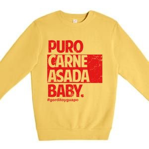 Puro Carne Asada Gorditoyguapo Premium Crewneck Sweatshirt