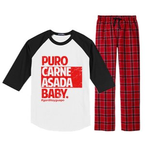 Puro Carne Asada Gorditoyguapo Raglan Sleeve Pajama Set