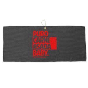 Puro Carne Asada Gorditoyguapo Large Microfiber Waffle Golf Towel