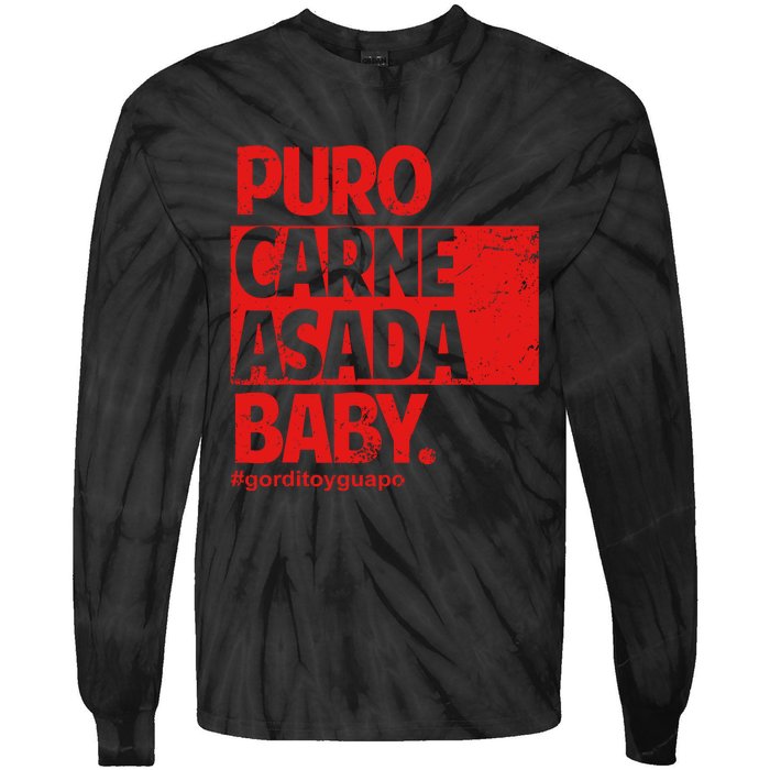 Puro Carne Asada Gorditoyguapo Tie-Dye Long Sleeve Shirt