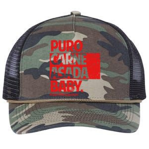 Puro Carne Asada Gorditoyguapo Retro Rope Trucker Hat Cap