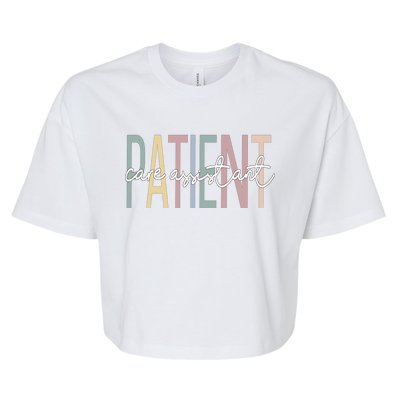 Patient Care Assistant Boho Pca Funny Gift Bella+Canvas Jersey Crop Tee