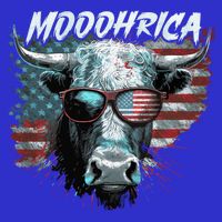 Patriotic Cow American Flag Mooohrica 4th Of July Farmer Gift 16 in Basic Backpack
