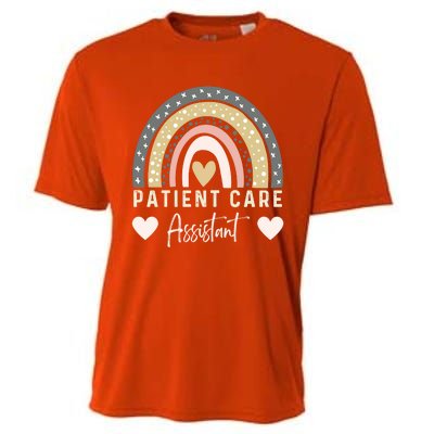 Patient Care Assistant Rainbow Nurse Pca Patient Care Worker Funny Gift Cooling Performance Crew T-Shirt