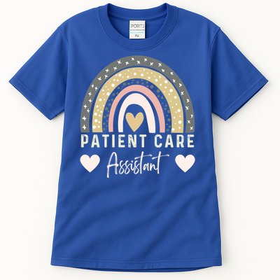 Patient Care Assistant Rainbow Nurse Pca Patient Care Worker Funny Gift Tall T-Shirt