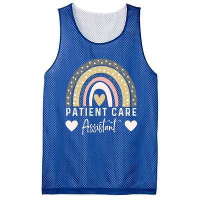 Patient Care Assistant Rainbow Nurse Pca Patient Care Worker Funny Gift Mesh Reversible Basketball Jersey Tank