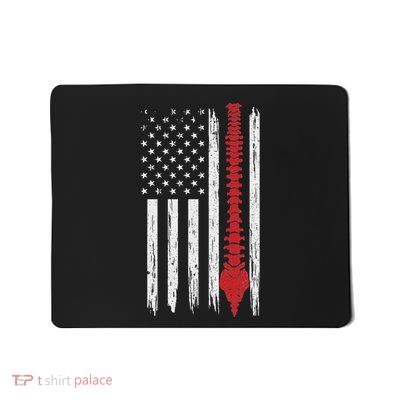 Patriotic Chiropractic American Flag Spinal Cord Ideas Mousepad