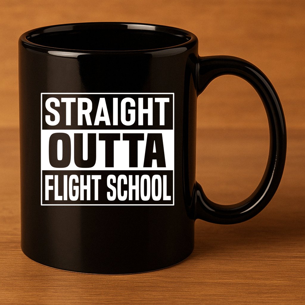 Pilot Captain Aviation Airplane Training School Graduation Gift 11oz C Handle Ceramic Mug