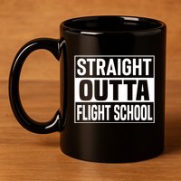 Pilot Captain Aviation Airplane Training School Graduation Gift 11oz C Handle Ceramic Mug