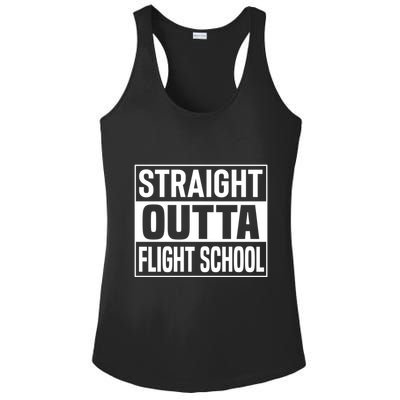 Pilot Captain Aviation Airplane Training School Graduation Gift Ladies PosiCharge Competitor Racerback Tank