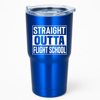Pilot Captain Aviation Airplane Training School Graduation Gift Tumbler