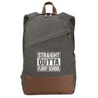 Pilot Captain Aviation Airplane Training School Graduation Gift Cotton Canvas Backpack