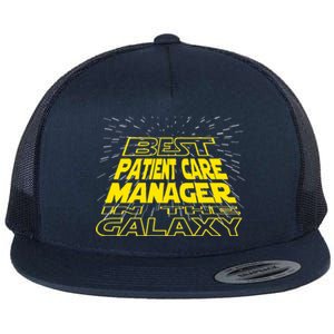 Patient Care Ager Funny Cool Galaxy Job Gift Flat Bill Trucker Hat