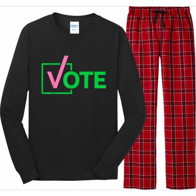 Pretty Cute Aka Vote Long Sleeve Pajama Set