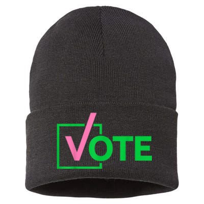 Pretty Cute Aka Vote Sustainable Knit Beanie