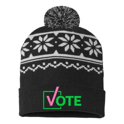 Pretty Cute Aka Vote USA-Made Snowflake Beanie