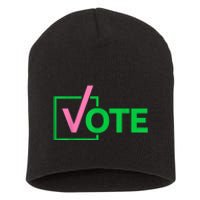 Pretty Cute Aka Vote Short Acrylic Beanie