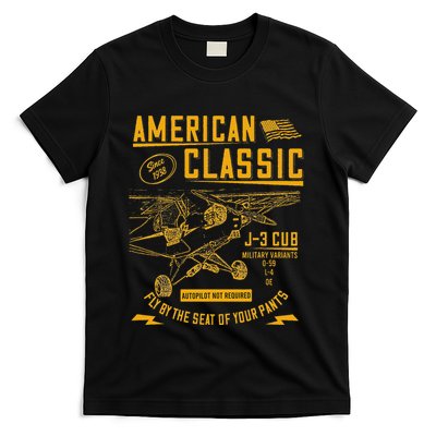 Piper Cub Airplane An American Classic T-Shirt