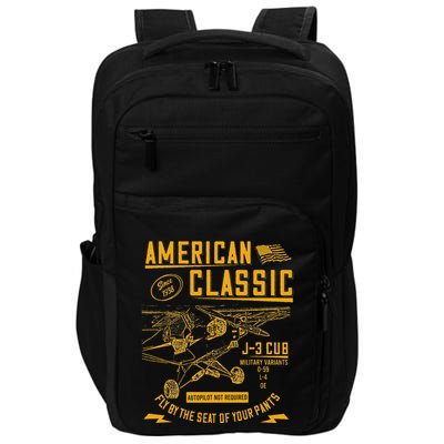 Piper Cub Airplane An American Classic Impact Tech Backpack
