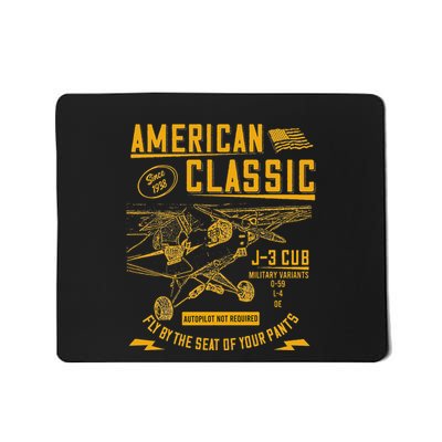 Piper Cub Airplane An American Classic Mousepad