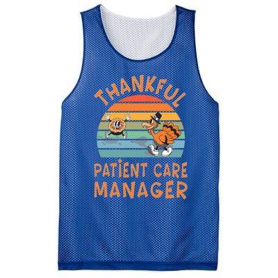 Patient Care Ager Job Funny Thanksgiving Funny Gift Mesh Reversible Basketball Jersey Tank