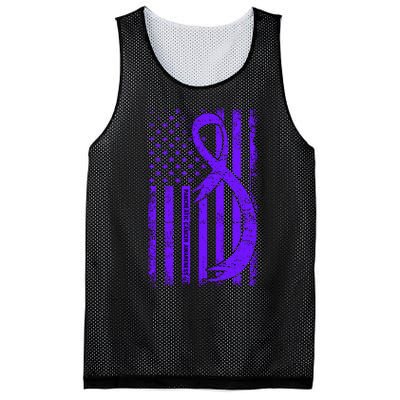 Pancreatic Cancer Awareness T Mesh Reversible Basketball Jersey Tank