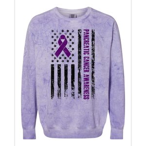 Pancreatic Cancer Awareness Colorblast Crewneck Sweatshirt