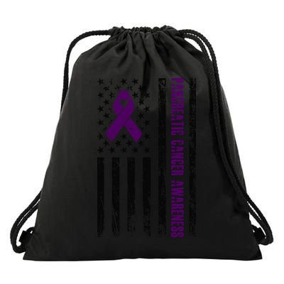 Pancreatic Cancer Awareness Drawstring Bag