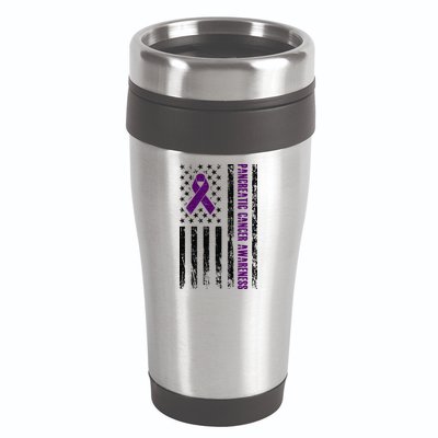 Pancreatic Cancer Awareness 16oz Travel Tumbler