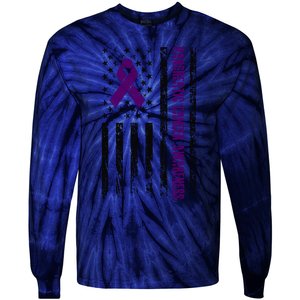 Pancreatic Cancer Awareness Tie-Dye Long Sleeve Shirt