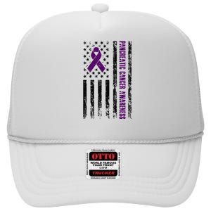 Pancreatic Cancer Awareness High Crown Mesh Back Trucker Hat