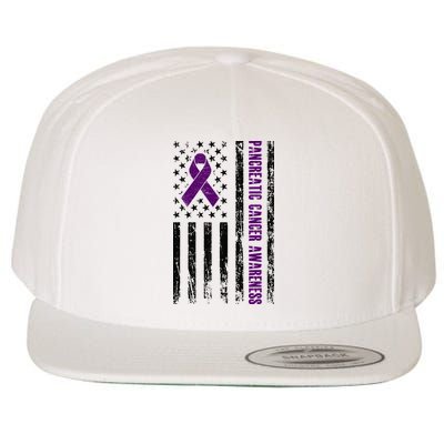 Pancreatic Cancer Awareness Wool Snapback Cap