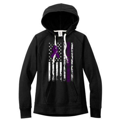 Pancreatic Cancer Awareness Women's Fleece Hoodie