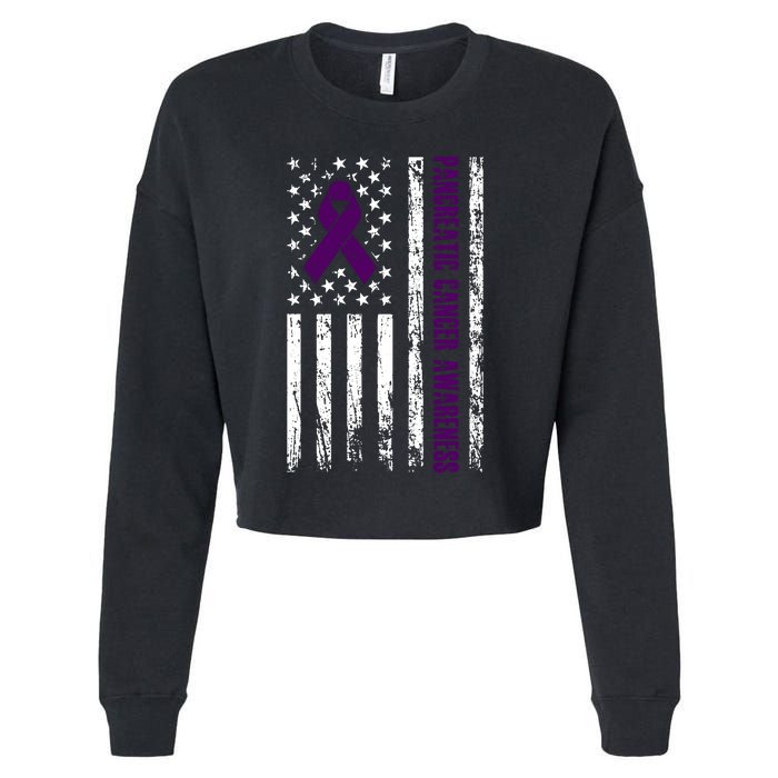 Pancreatic Cancer Awareness Cropped Pullover Crew