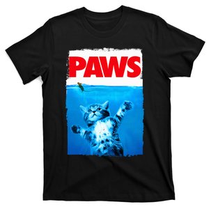 Paws Cat and Mouse Top Cute Funny Cat Lover T-Shirt