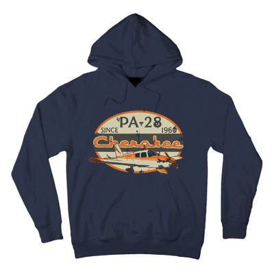 PA28 Cherokee Airplane Since 1960 Retro Vintage Pilot Tee Tall Hoodie