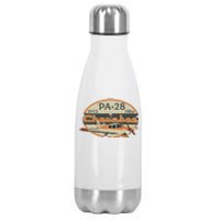 PA28 Cherokee Airplane Since 1960 Retro Vintage Pilot Tee Stainless Steel Insulated Water Bottle