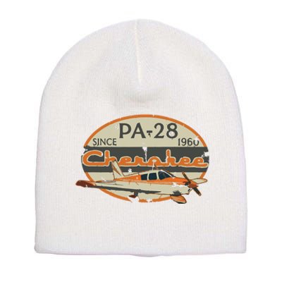 PA28 Cherokee Airplane Since 1960 Retro Vintage Pilot Tee Short Acrylic Beanie