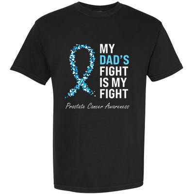 Prostate Cancer Awareness Light Blue Ribbon Dad Survivor Garment-Dyed Heavyweight T-Shirt