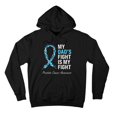 Prostate Cancer Awareness Light Blue Ribbon Dad Survivor Hoodie