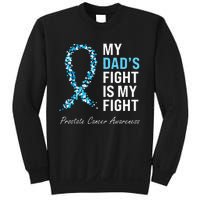 Prostate Cancer Awareness Light Blue Ribbon Dad Survivor Sweatshirt