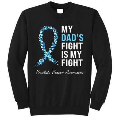 Prostate Cancer Awareness Light Blue Ribbon Dad Survivor Sweatshirt