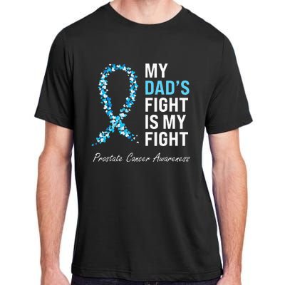 Prostate Cancer Awareness Light Blue Ribbon Dad Survivor Adult ChromaSoft Performance T-Shirt