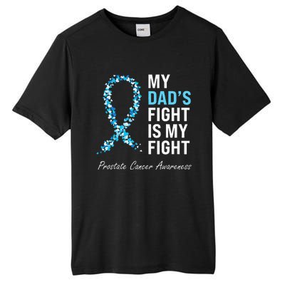 Prostate Cancer Awareness Light Blue Ribbon Dad Survivor Tall Fusion ChromaSoft Performance T-Shirt