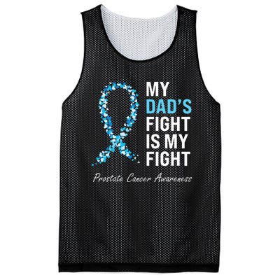 Prostate Cancer Awareness Light Blue Ribbon Dad Survivor Mesh Reversible Basketball Jersey Tank