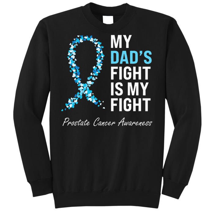 Prostate Cancer Awareness Light Blue Ribbon Dad Survivor Tall Sweatshirt