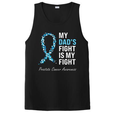 Prostate Cancer Awareness Light Blue Ribbon Dad Survivor PosiCharge Competitor Tank