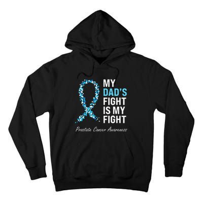 Prostate Cancer Awareness Light Blue Ribbon Dad Survivor Tall Hoodie