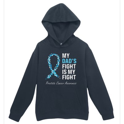 Prostate Cancer Awareness Light Blue Ribbon Dad Survivor Urban Pullover Hoodie